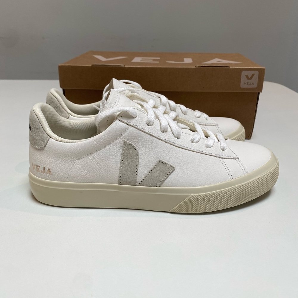 Veja Campo Sneaker Extra White/Natural Suede sz 38.5EU/7.5US New in Box - Picture 2 of 7